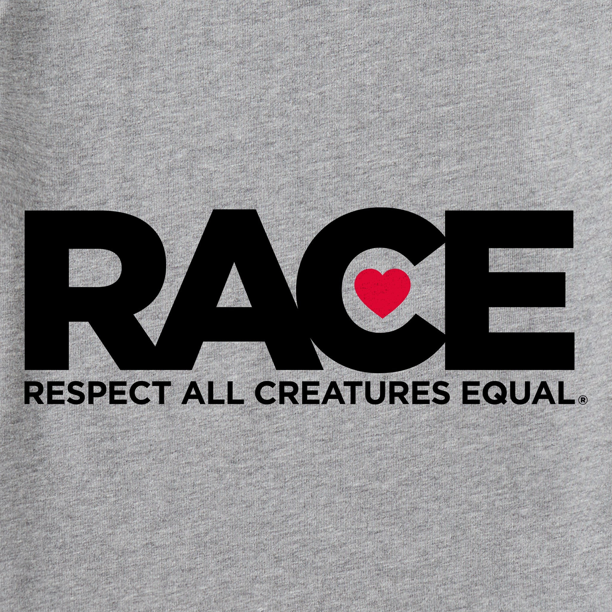 Youth Gray RACE Black  Logo Short Sleeve