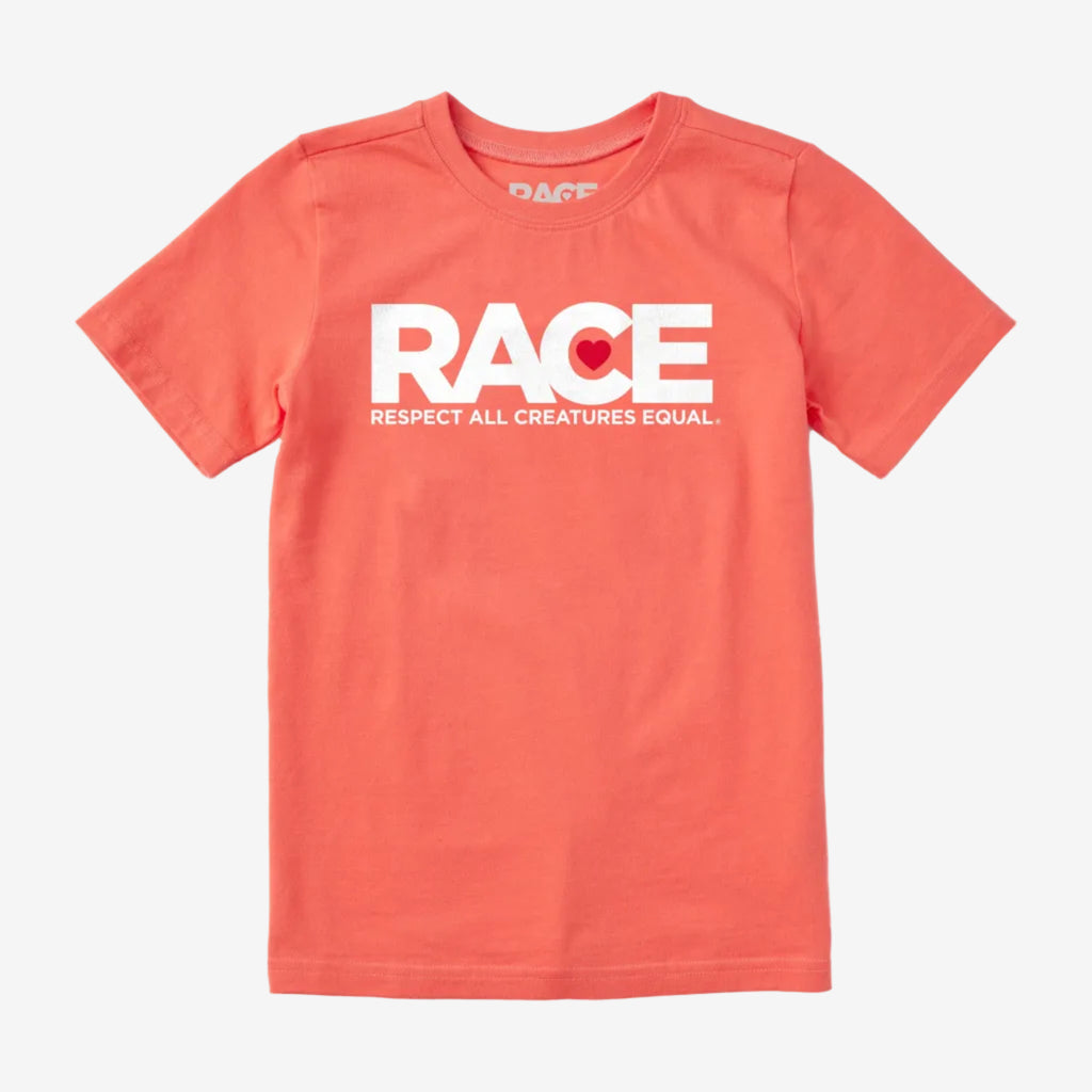 Youth Mango RACE White Logo Short Sleeve