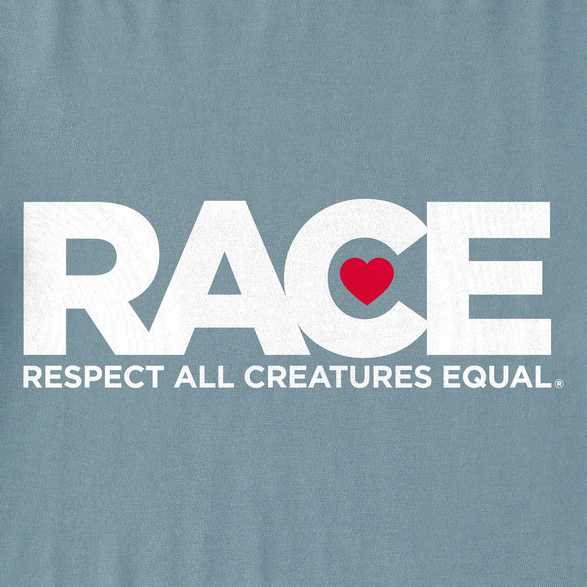 Youth Light Blue RACE White Logo Short Sleeve