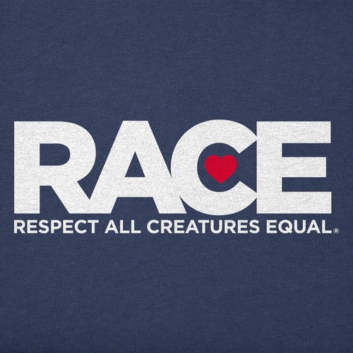 Men's Blue RACE White Logo Short Sleeve