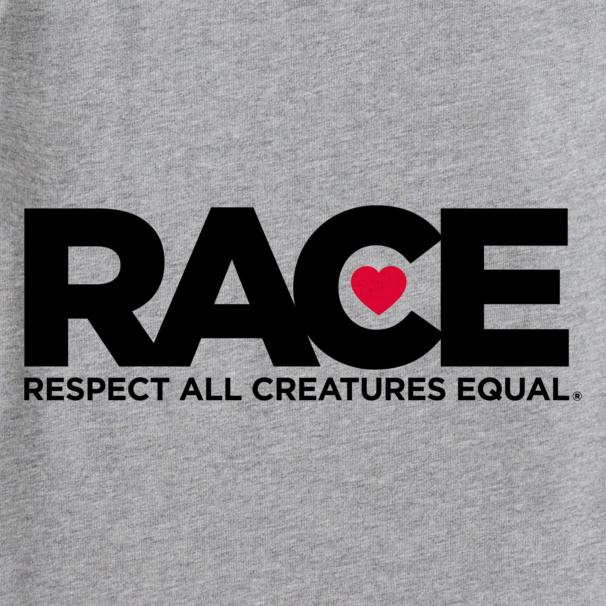 Men's Gray RACE Black Logo Long Sleeve