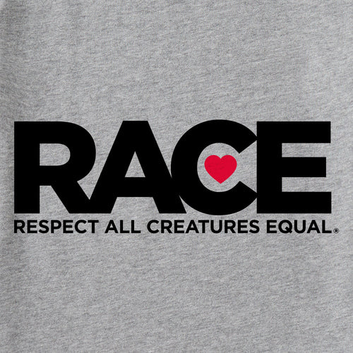 Men's Gray RACE Black Logo Long Sleeve