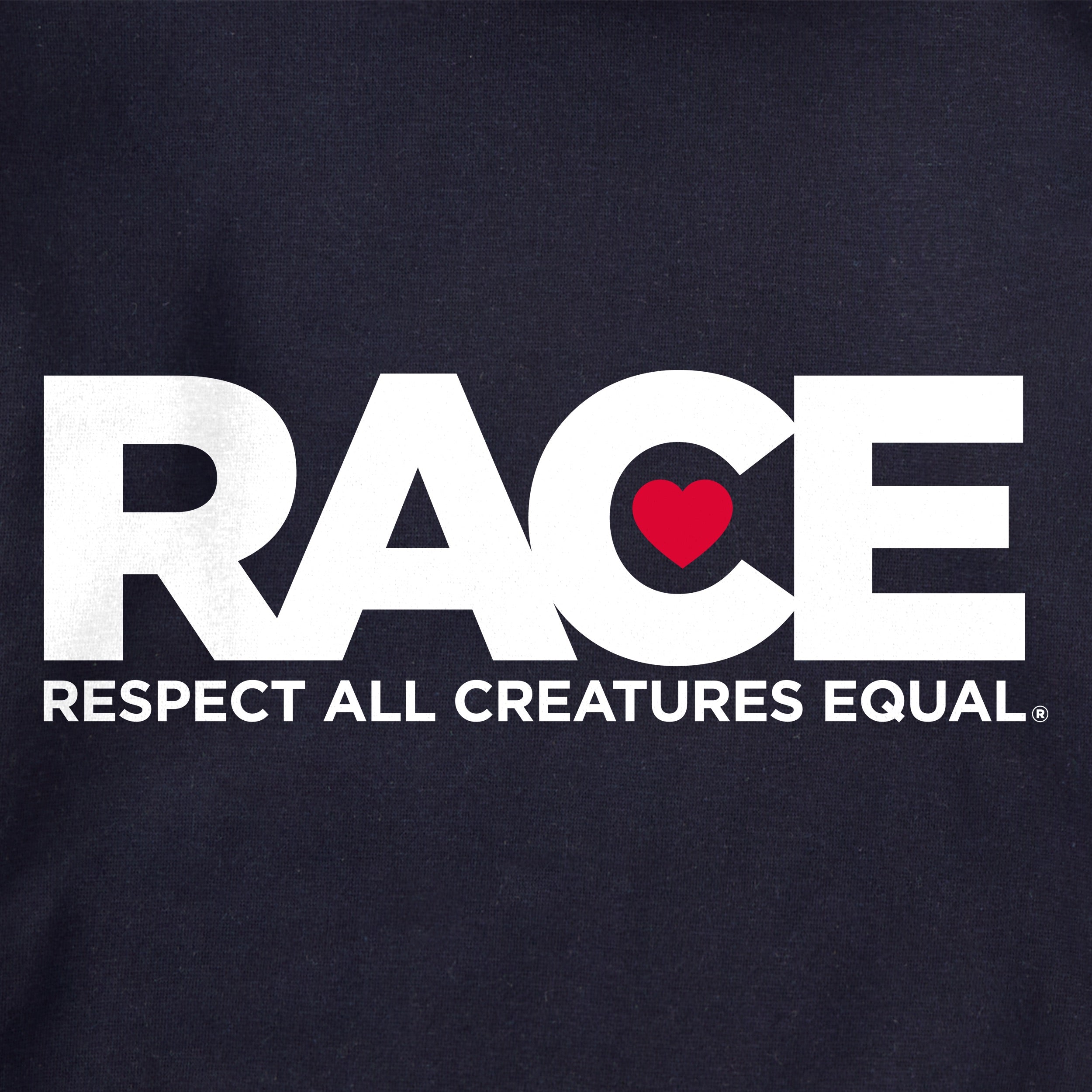 Unisex Navy R.A.C.E White Logo Hoodie