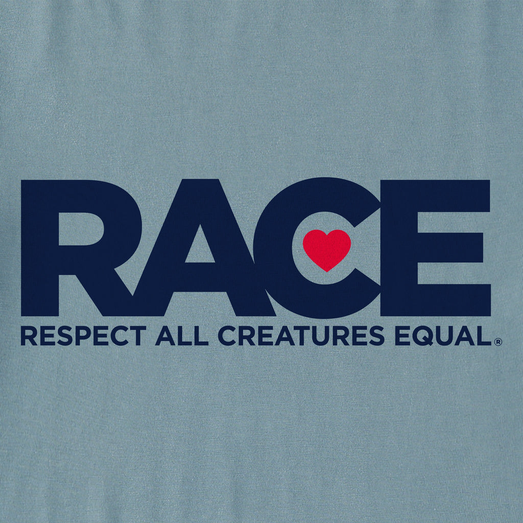 Women's Lightweight Blue RACE Navy Logo Short Sleeve